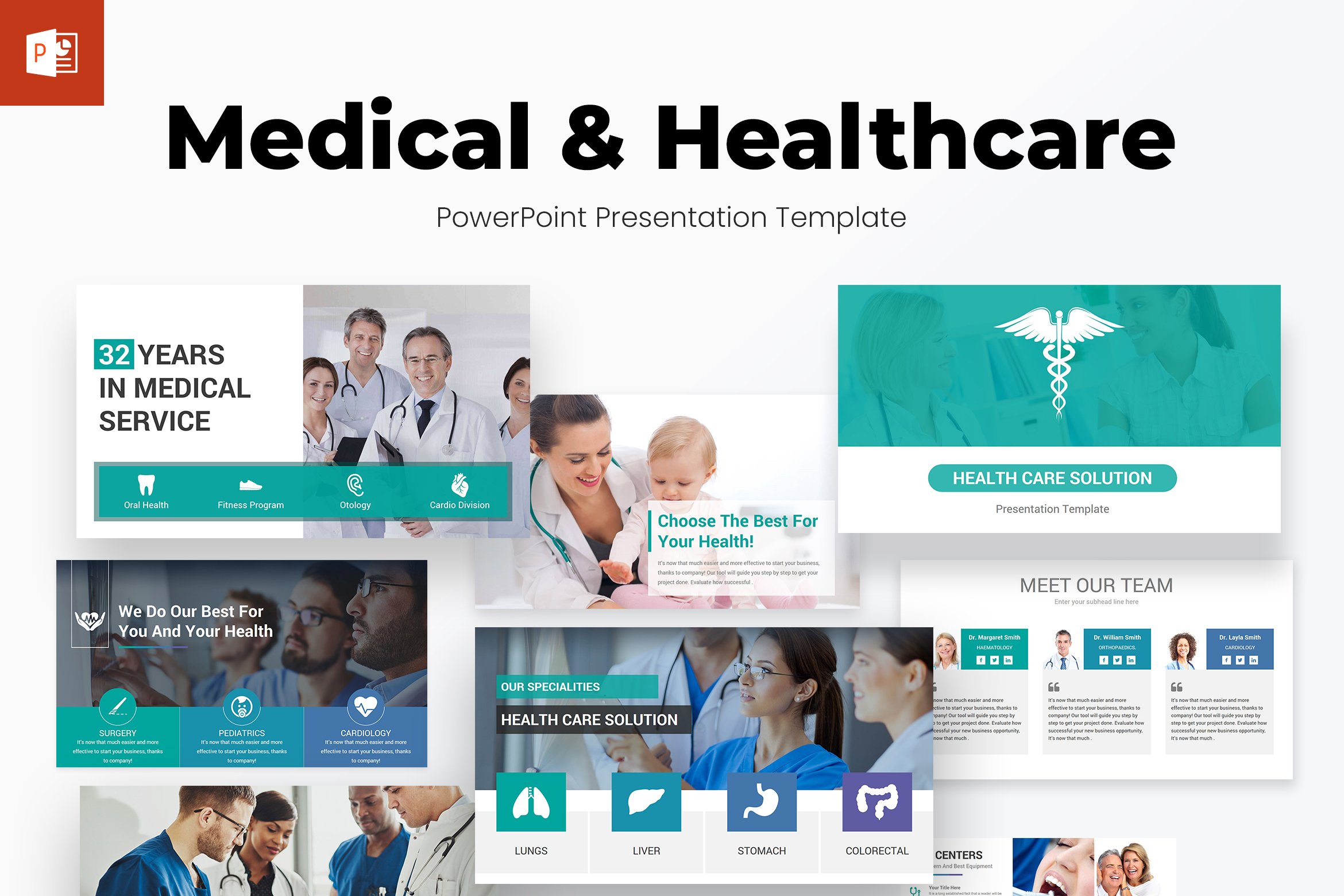 Medical And Healthcare PowerPoint Template - Design Cuts