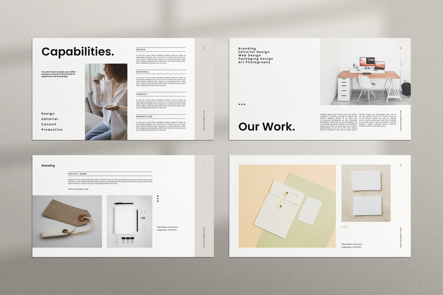 Design Portfolio Presentation Template - Design Cuts