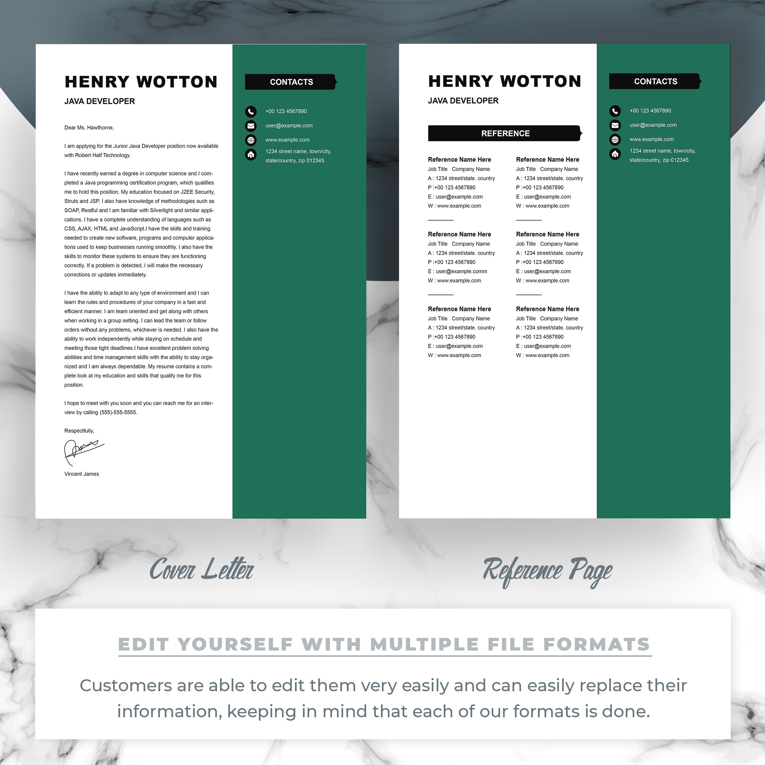 Modern Resume Template Design Design Cuts