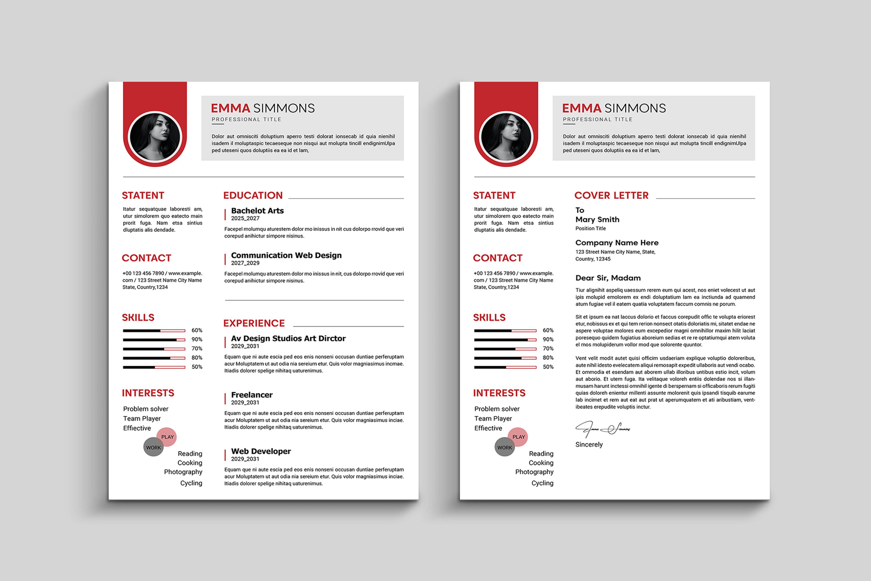 Word Resume Template 2 - Design Cuts