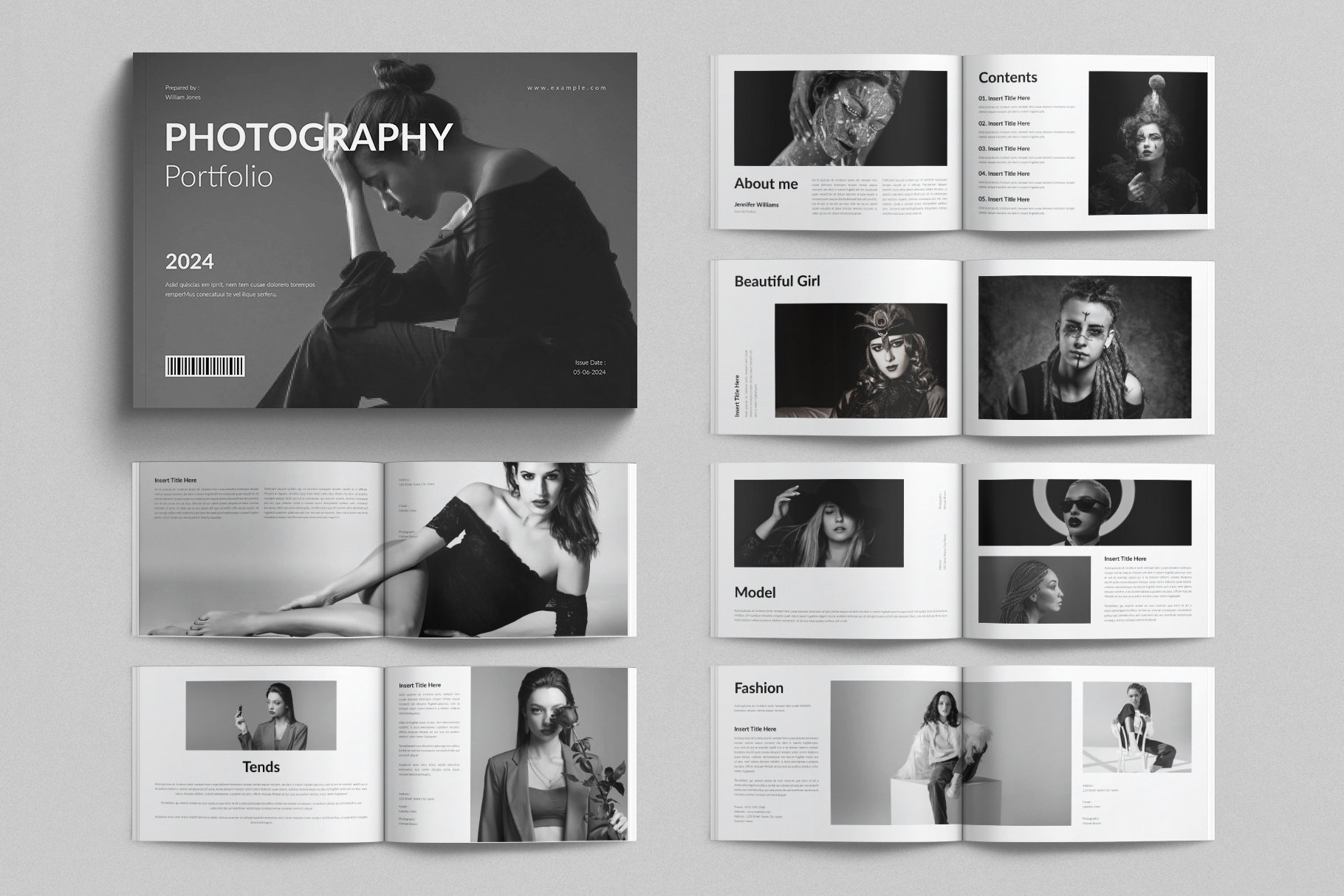 Photography Portfolio Template Landscape - Design Cuts