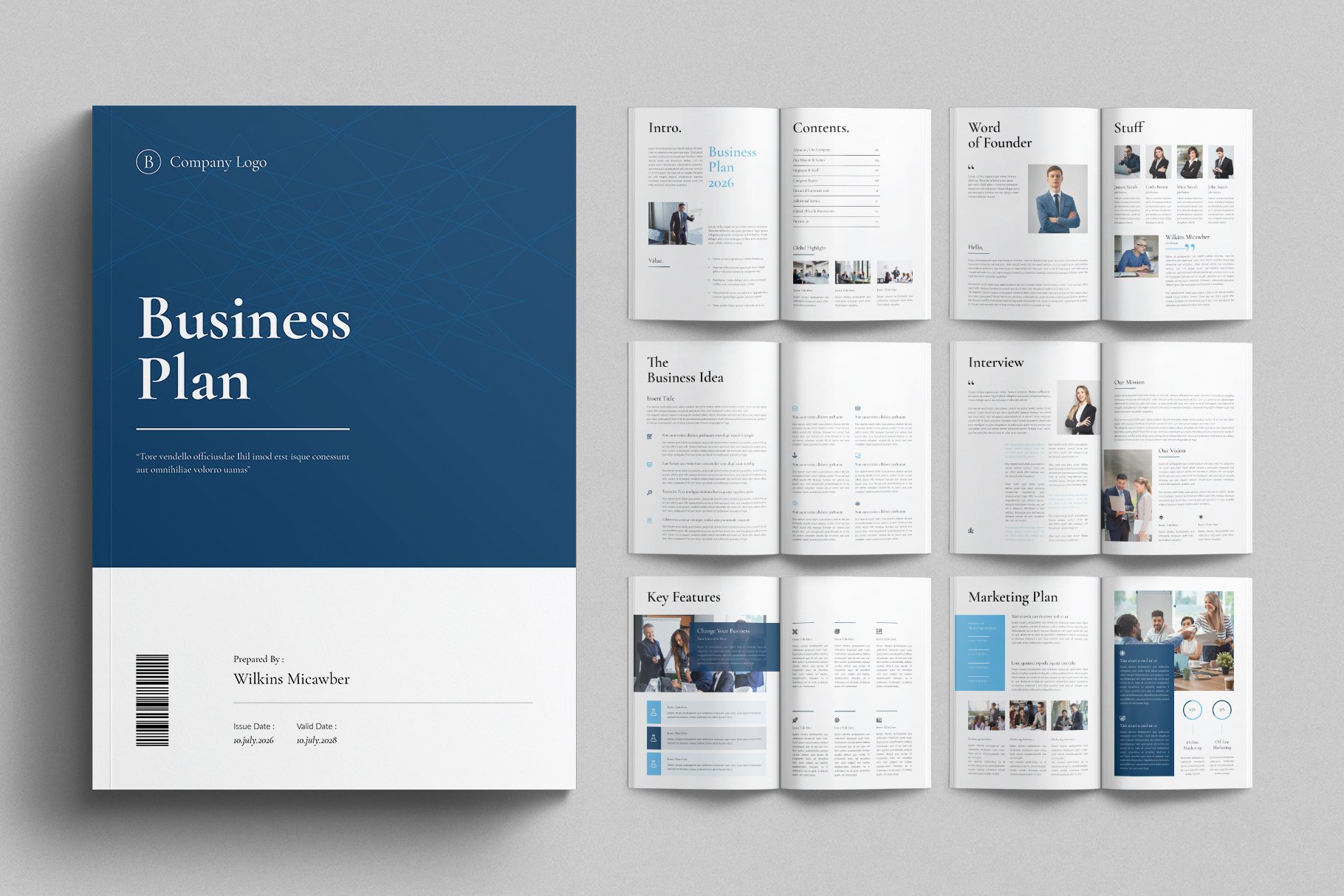 Business Plan Brochure Template 2 - Design Cuts