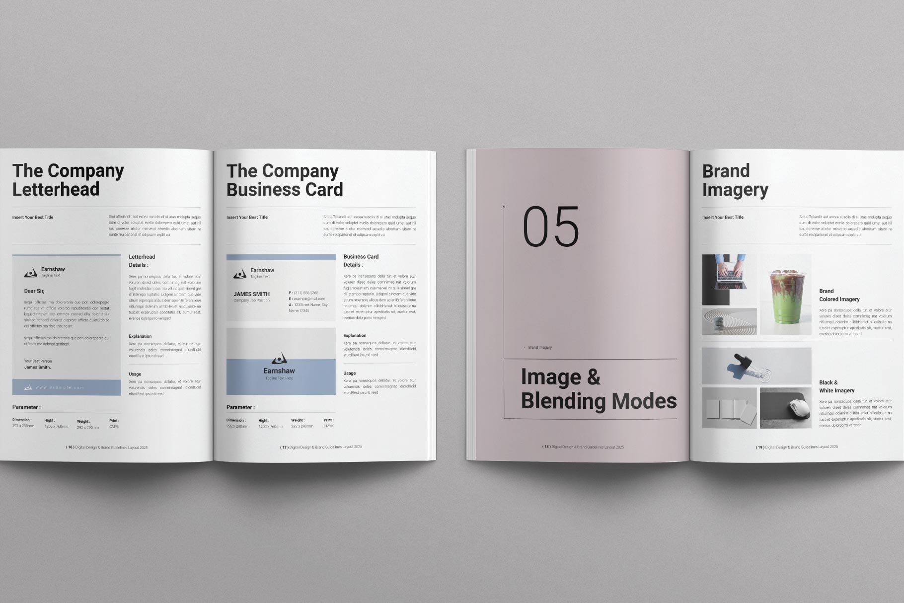 Digital Brand Guidelines Template Design Layout - Design Cuts