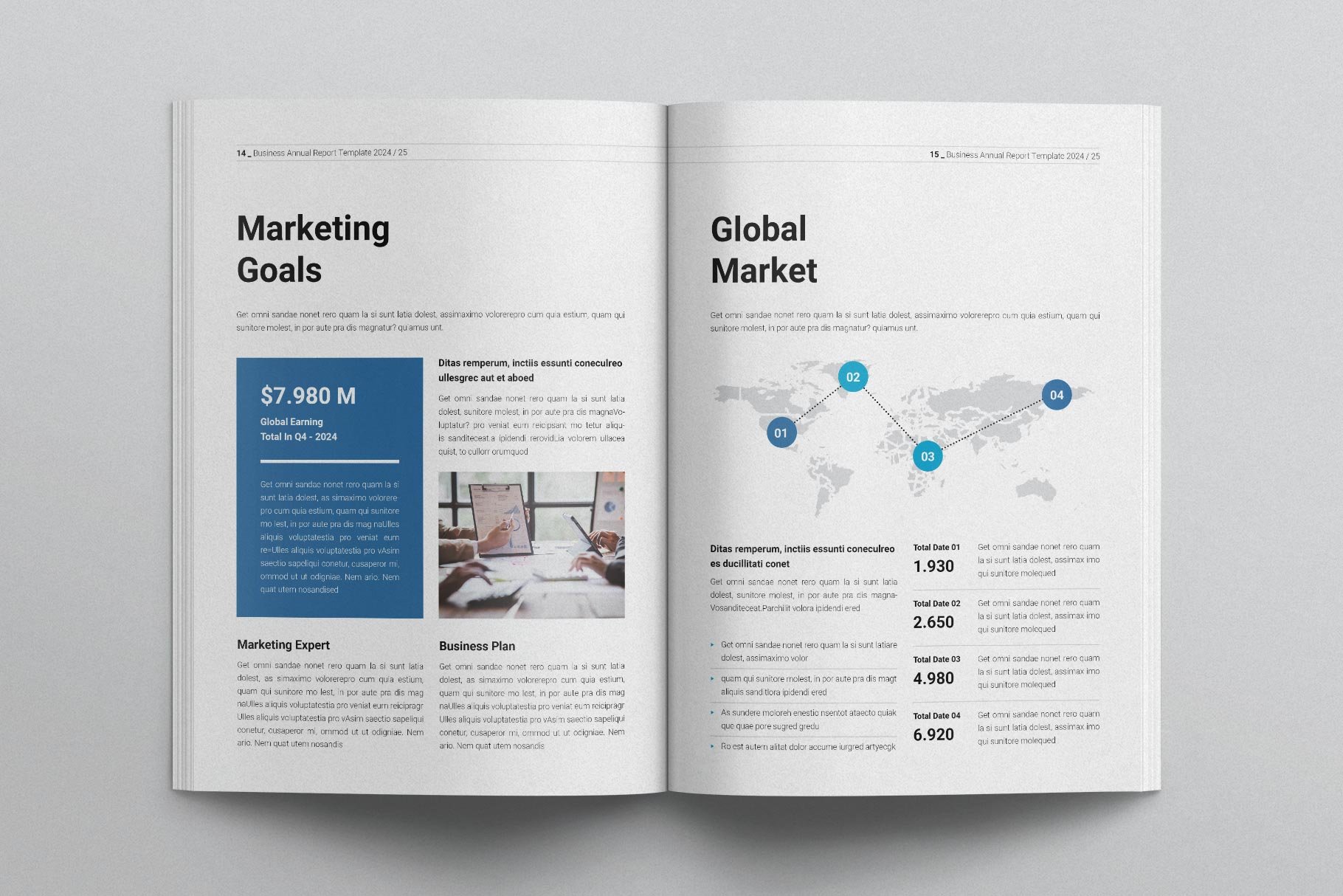 Business Annual Report Template - Design Cuts