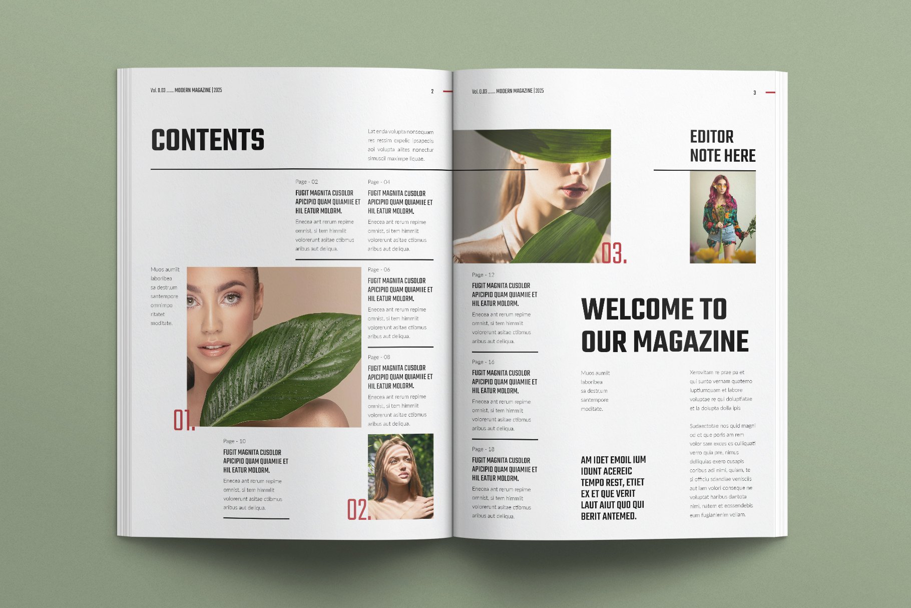 Digital Magazine Layout Design Template 2 - Design Cuts