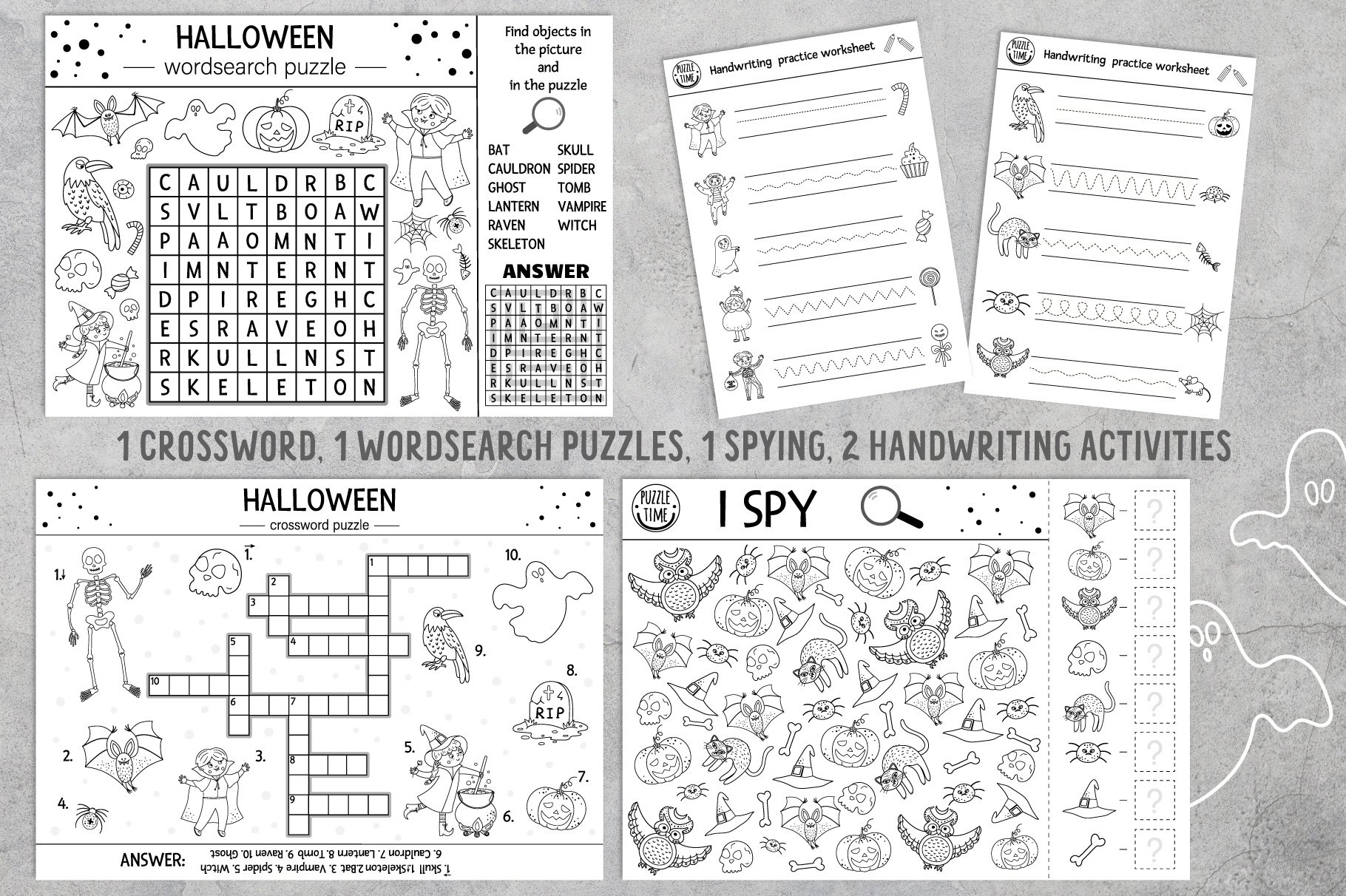 Halloween Coloring Games And Activities For Kids - Design Cuts