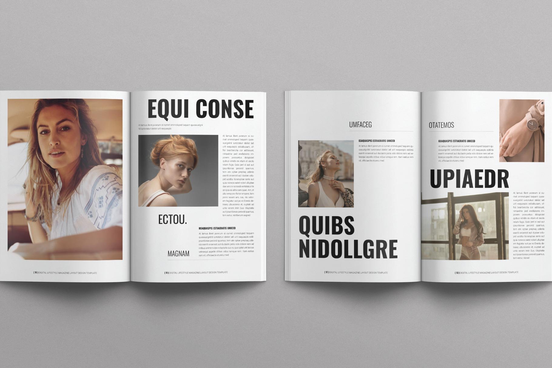 Digital Lifestyle Magazine Layout Design Template - Design Cuts