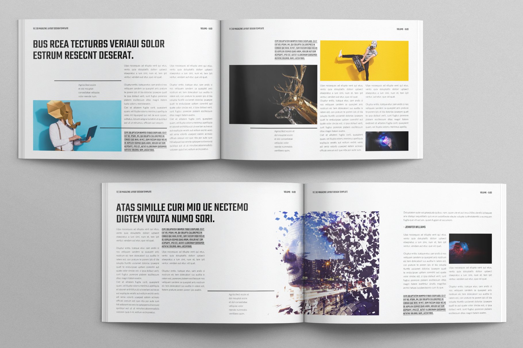 Digital Magazine Template Landscape - Design Cuts