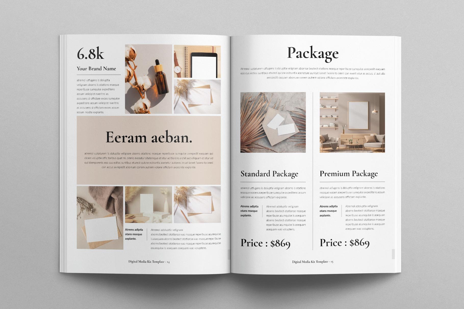 Media Kit Digital Magazine Template - Design Cuts