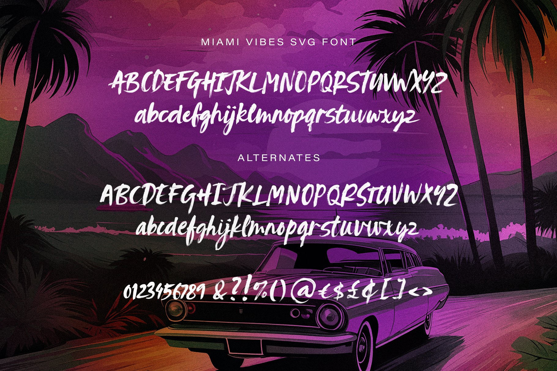 Malibu Vibes SVG Font - Design Cuts