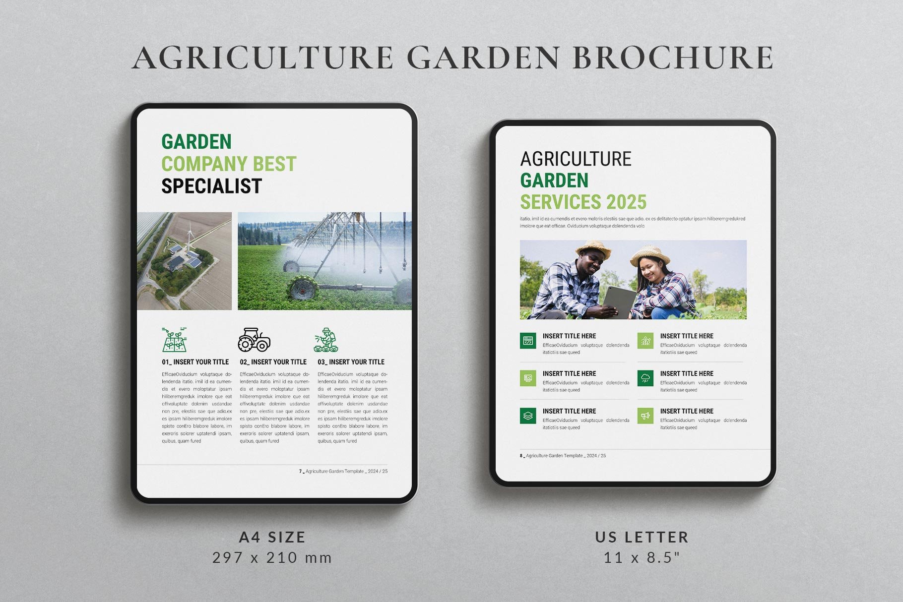 Agriculture Garden Brochure Template - Design Cuts