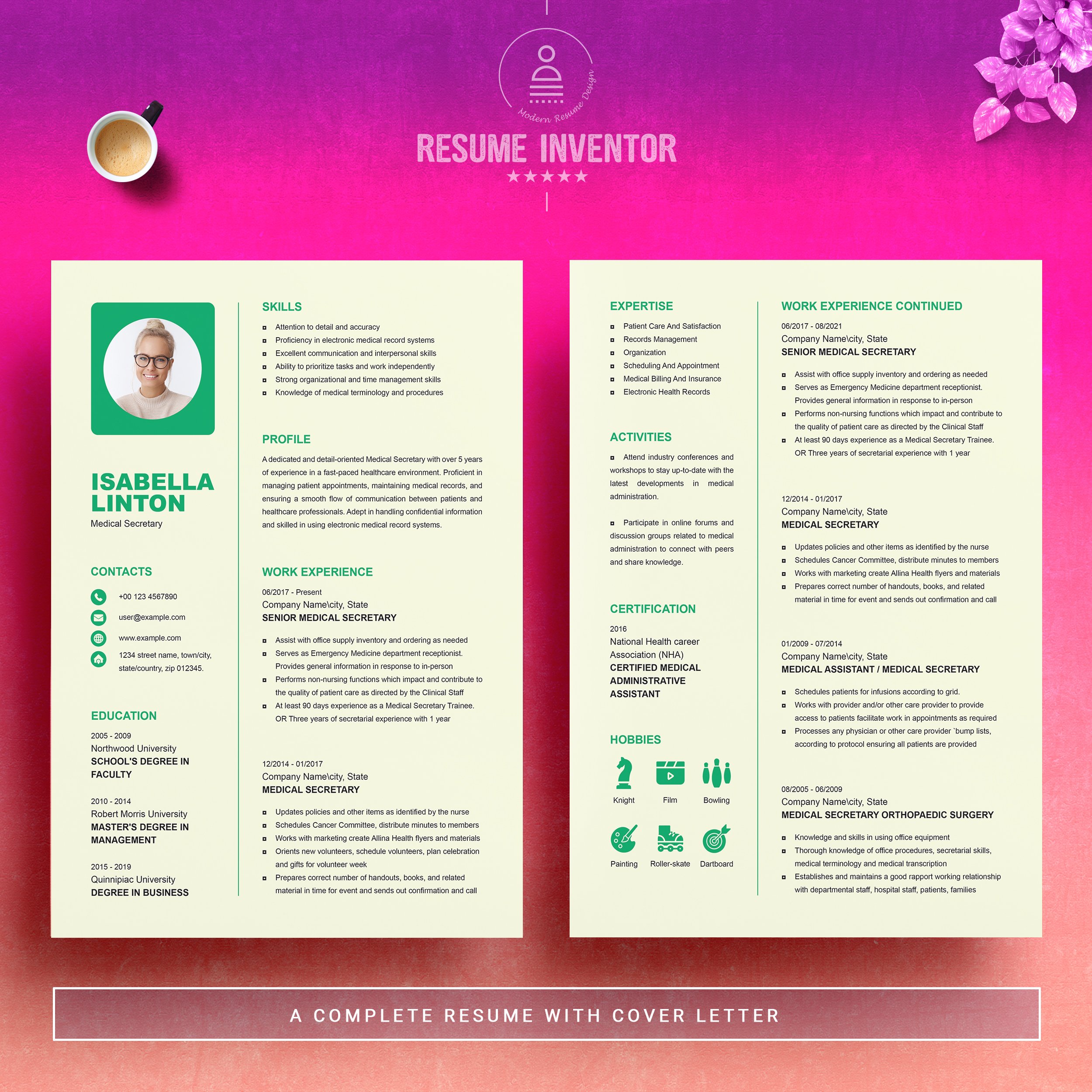 Minimalist Resume Template 4 - Design Cuts