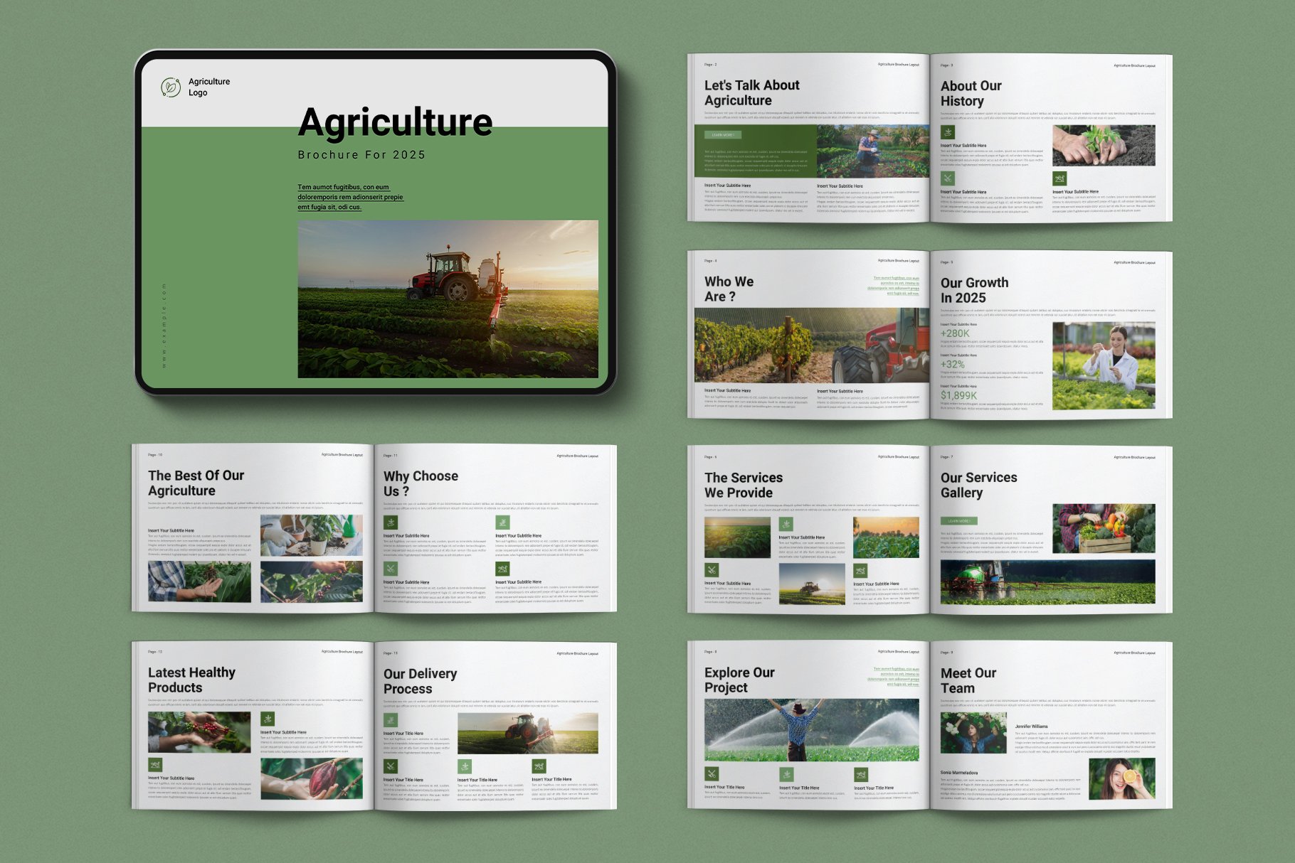 Digital Agriculture Brochure Template Landscape - Design Cuts