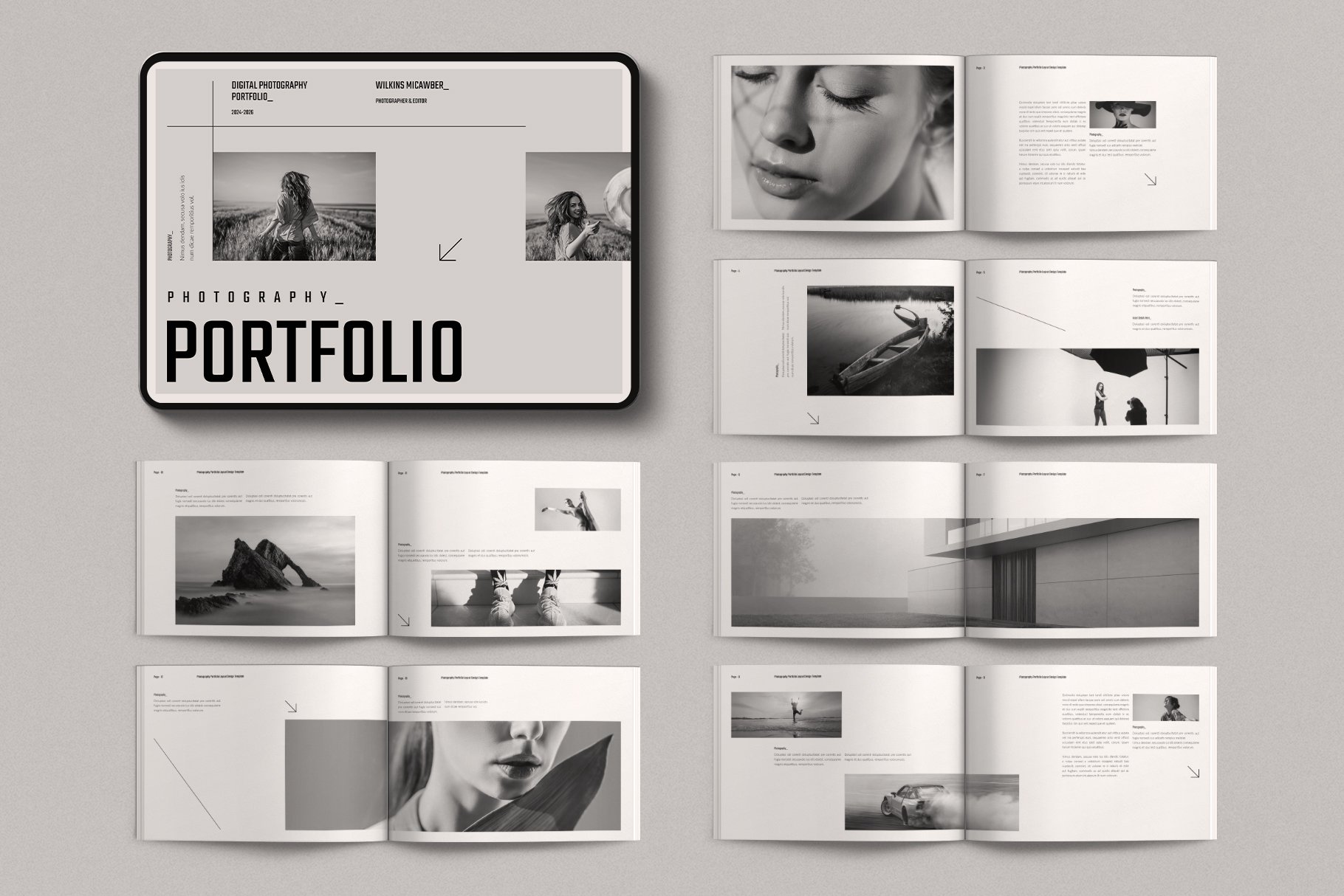 Digital Photography Portfolio Template Landscape - Design Cuts