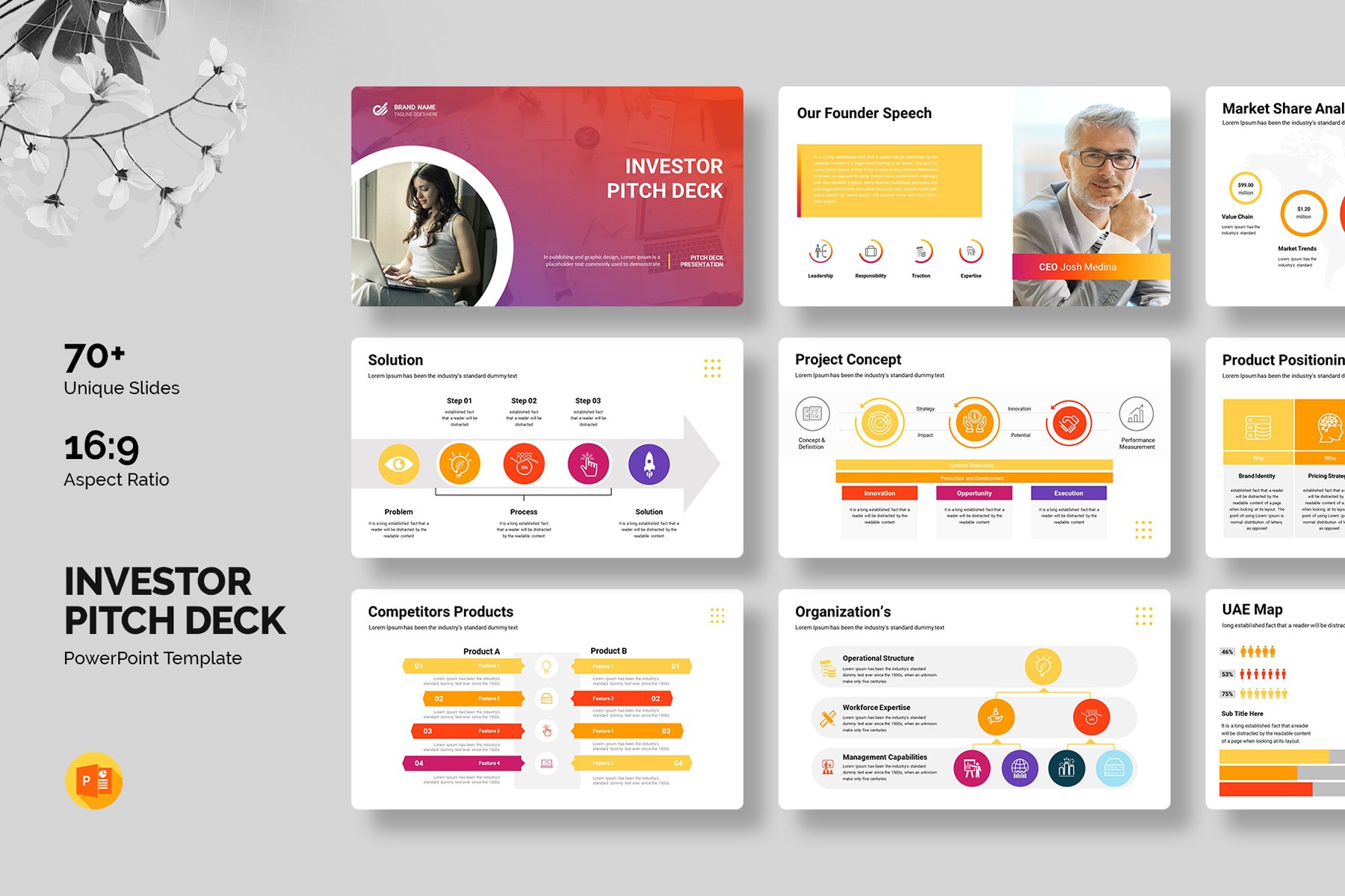 Investor Pitch Deck Powerpoint Template - Design Cuts