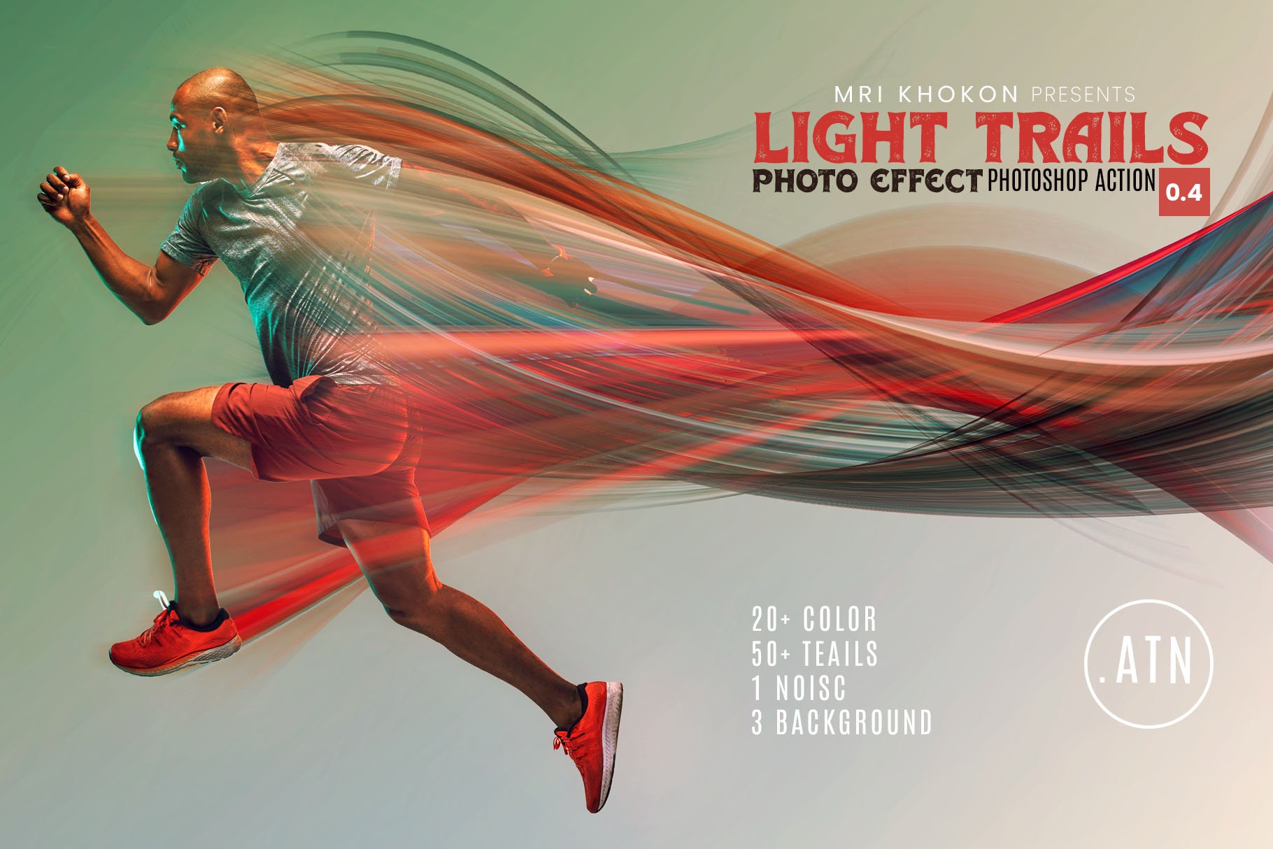 Light Trails Effect Photoshop Action Design Cuts 4093