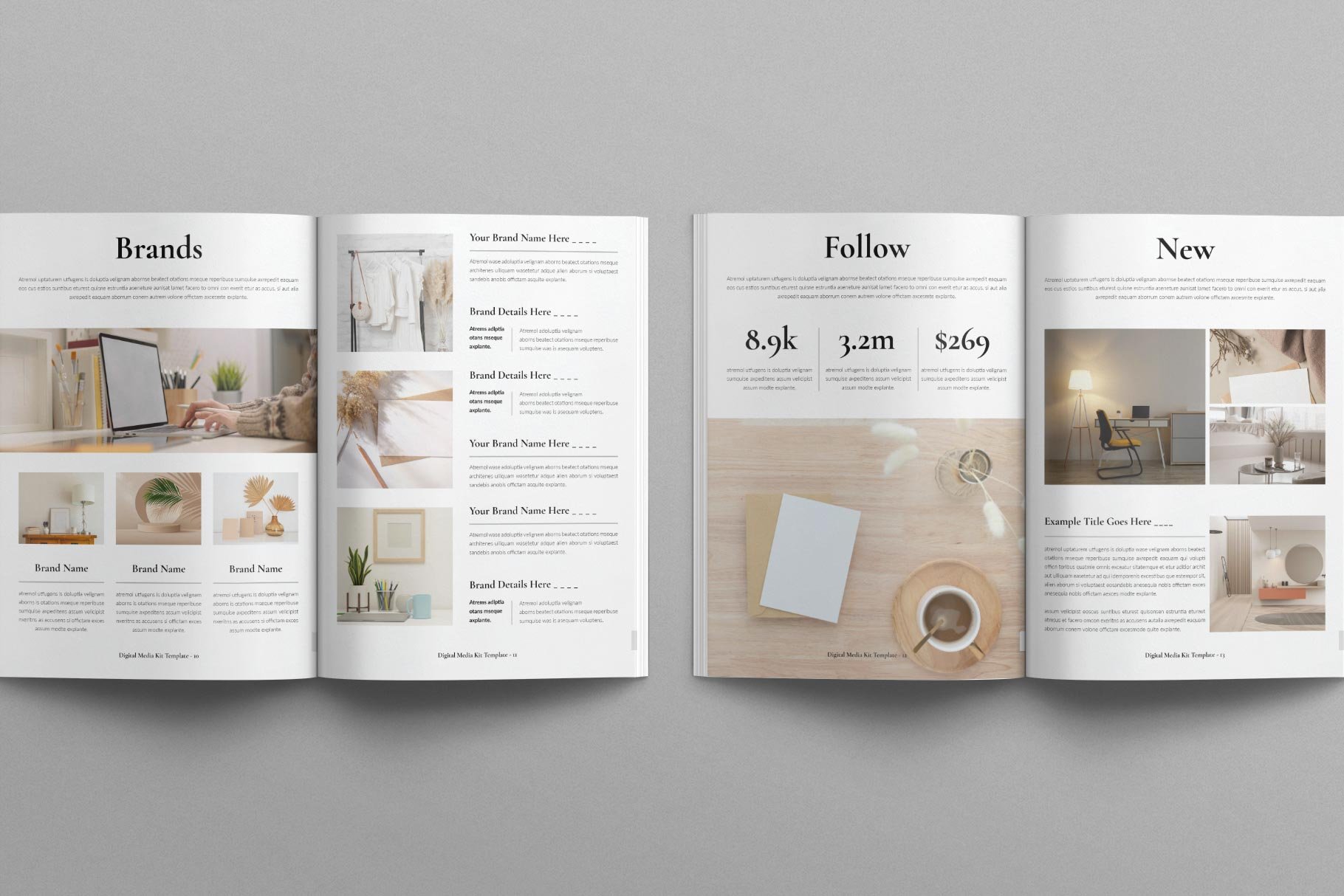 Media Kit Digital Magazine Template - Design Cuts