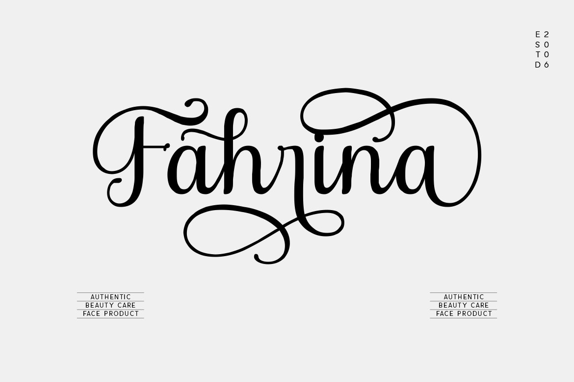 Laurania Script Font Design Cuts