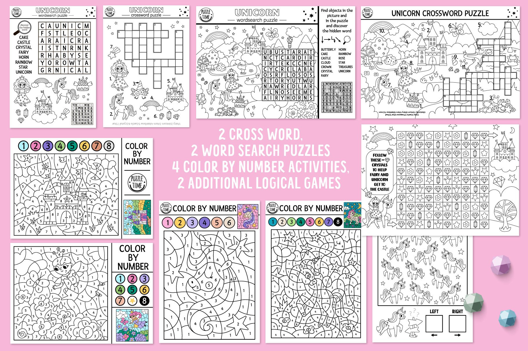 Unicorn Coloring Games And Activities For Kids - Design Cuts