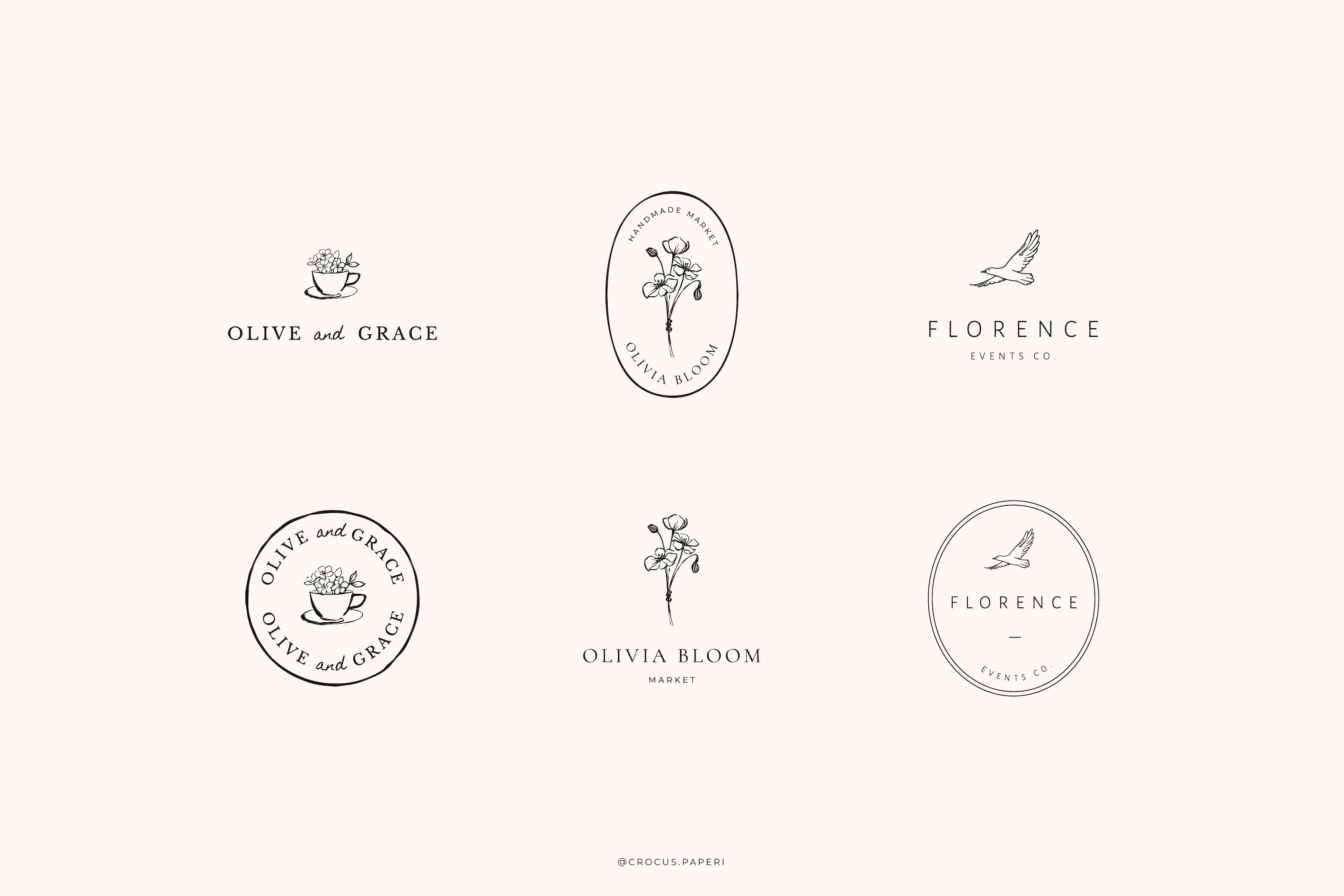 BOTANICAL Logos Vol 4 - Design Cuts