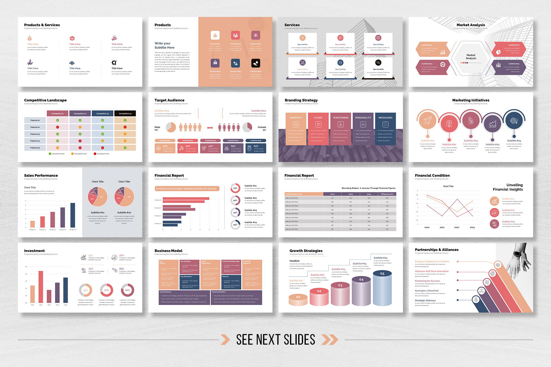 Company Profile PowerPoint Template - Design Cuts