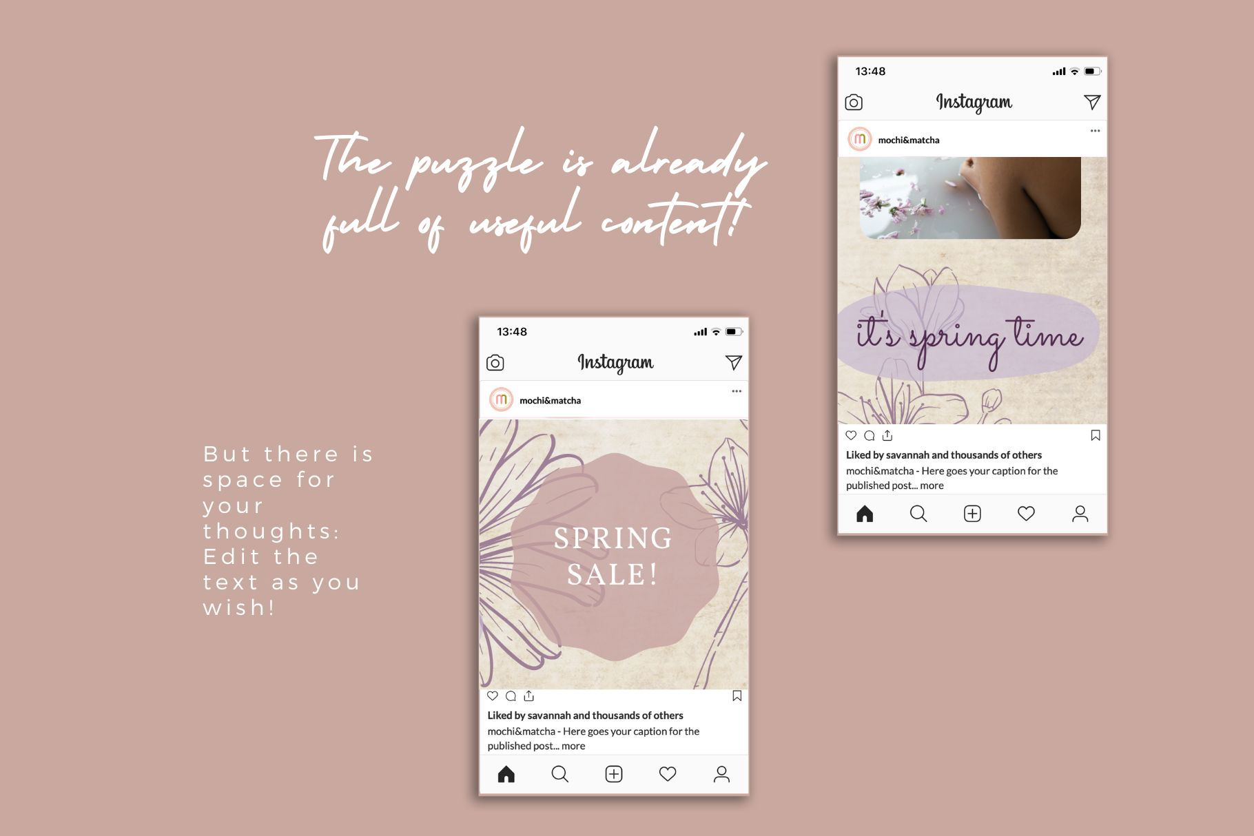 Self Care & Wellness Instagram Puzzle Template - Design Cuts