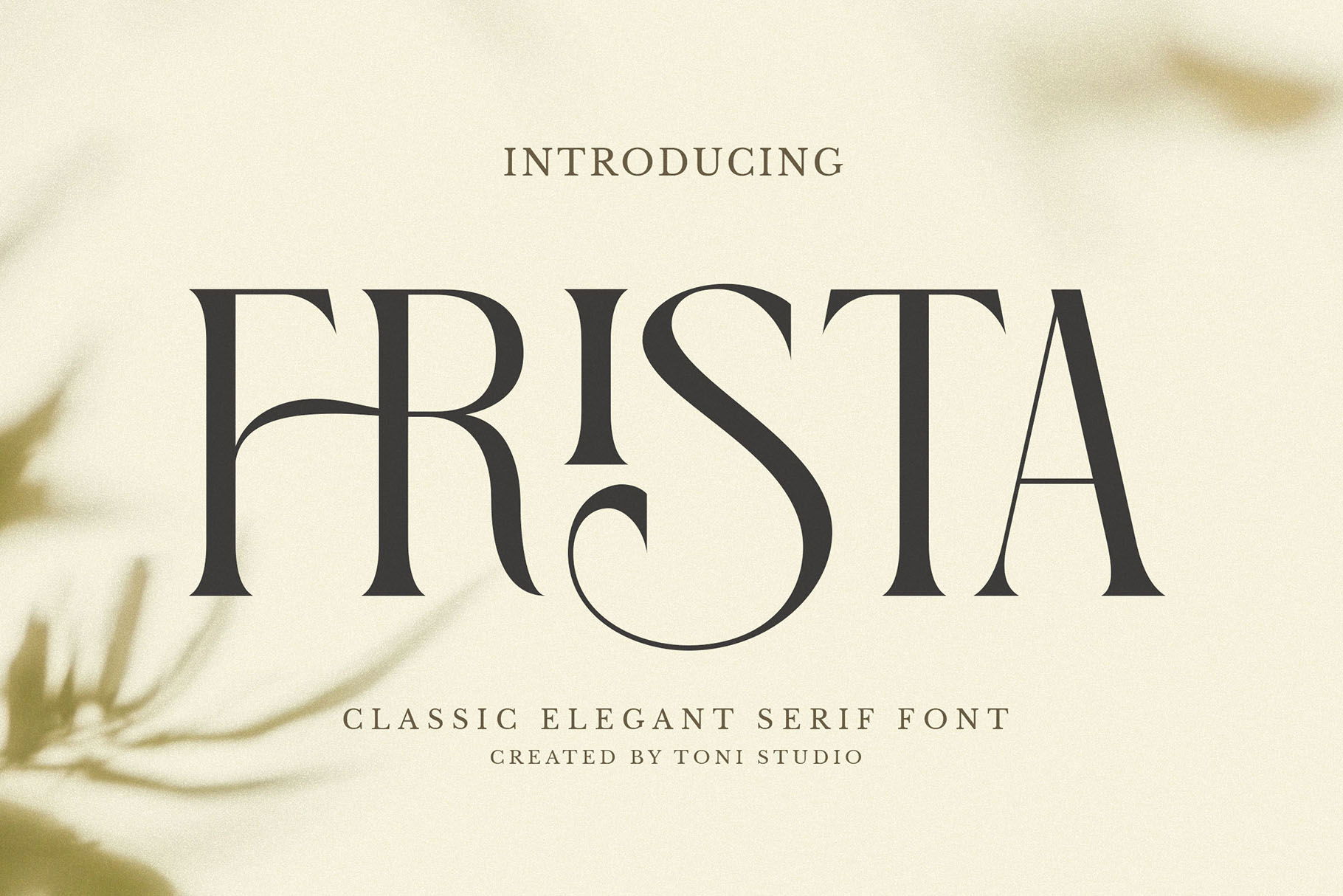 FRISTA || Modern Ligature - Design Cuts