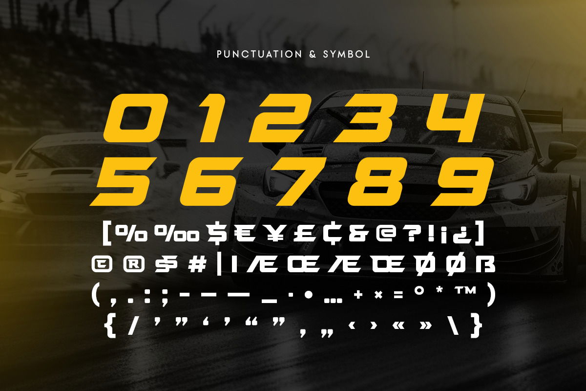 FORECAST - Racing Car Modern Font - Design Cuts