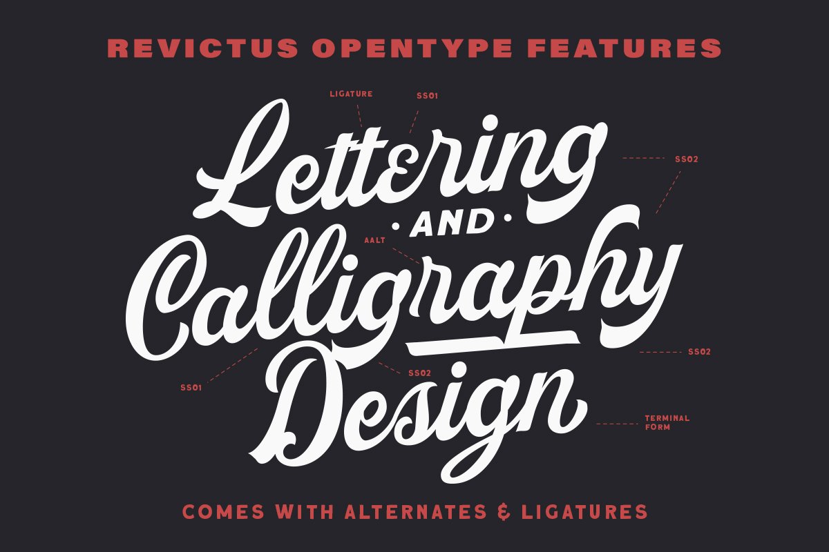 Revictus Script - Design Cuts