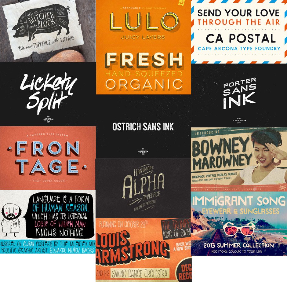The Inspirational Creative Font Collection