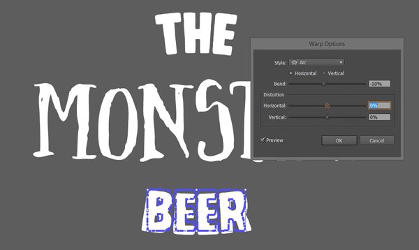 Massive Artistic Font Bundle beer label tutorial
